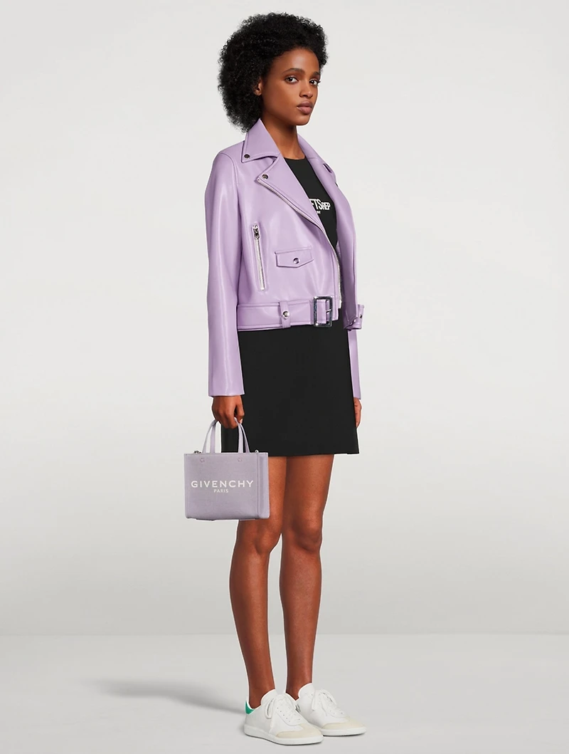 Esmeralda Faux Leather Biker Jacket
