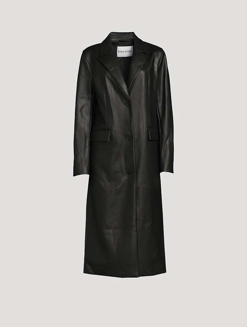 Zoie Faux Leather Coat