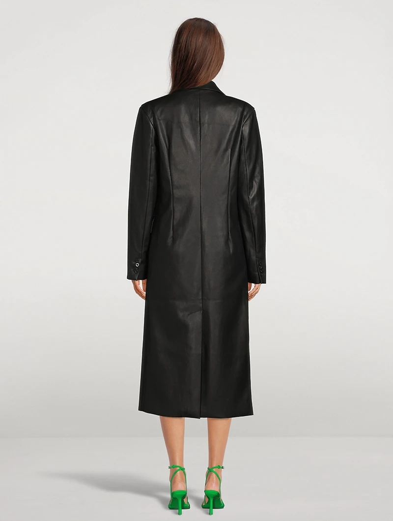 Zoie Faux Leather Coat