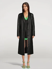 Zoie Faux Leather Coat