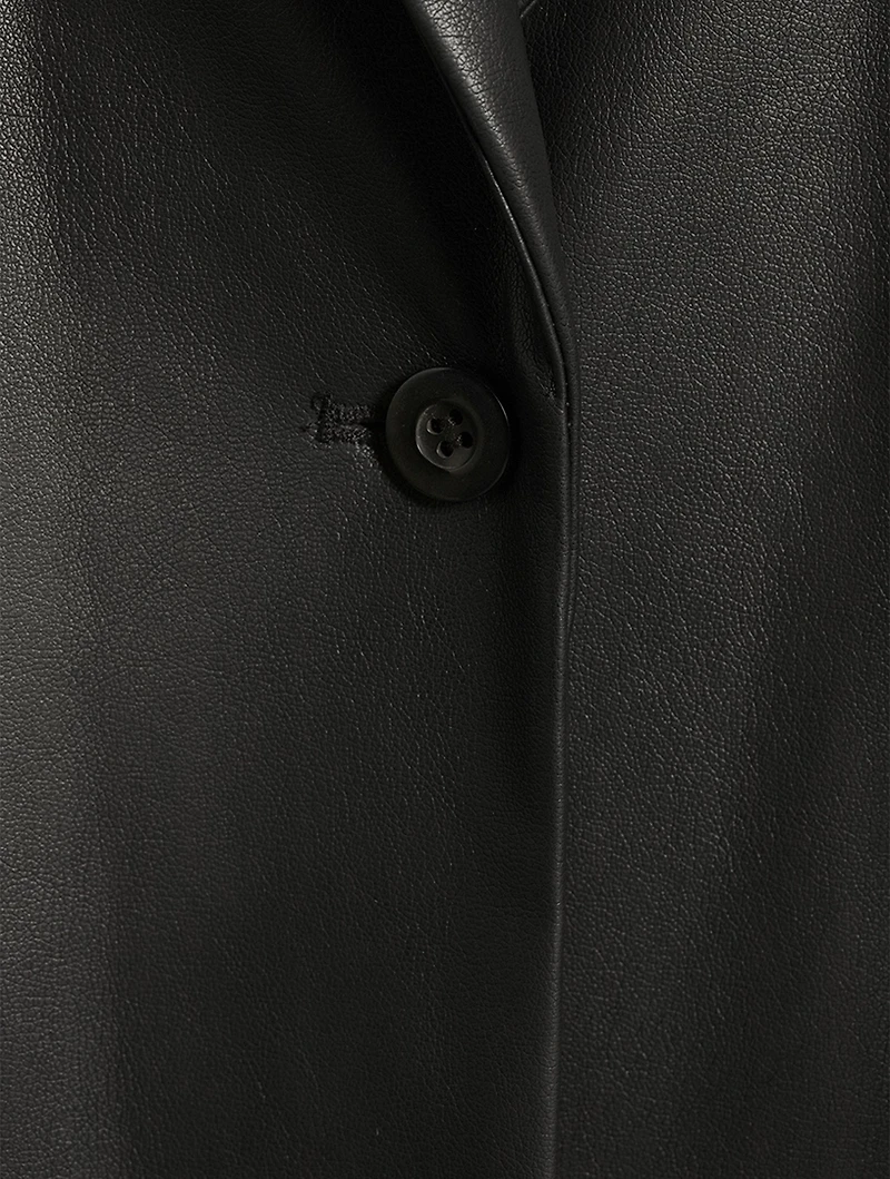 Zoie Faux Leather Coat