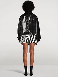 Charleen Faux Patent Leather Jacket