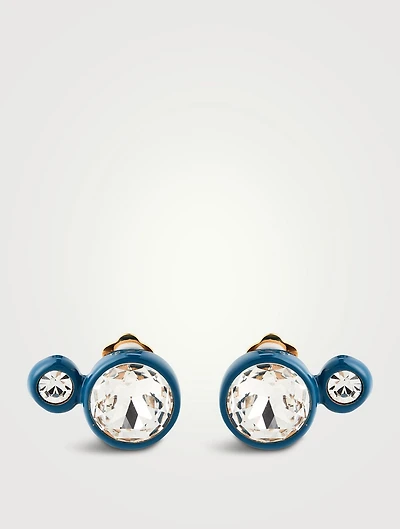 Enamel Crystal Earrings