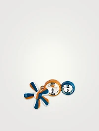 Enamel Flower Brooch With Crystals