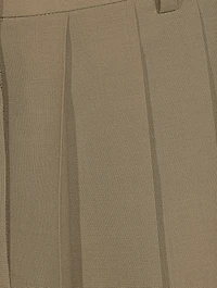 Suiting x Chiffon Midi Skirt