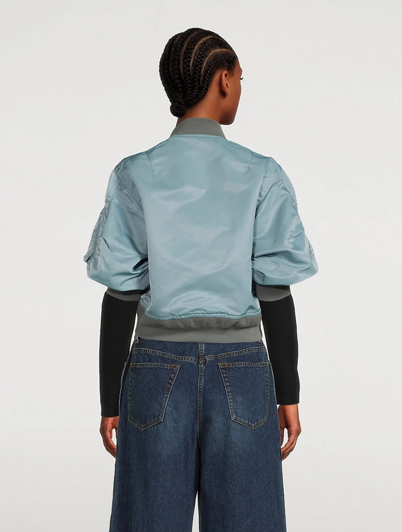 Nylon Twill Blouson Jacket