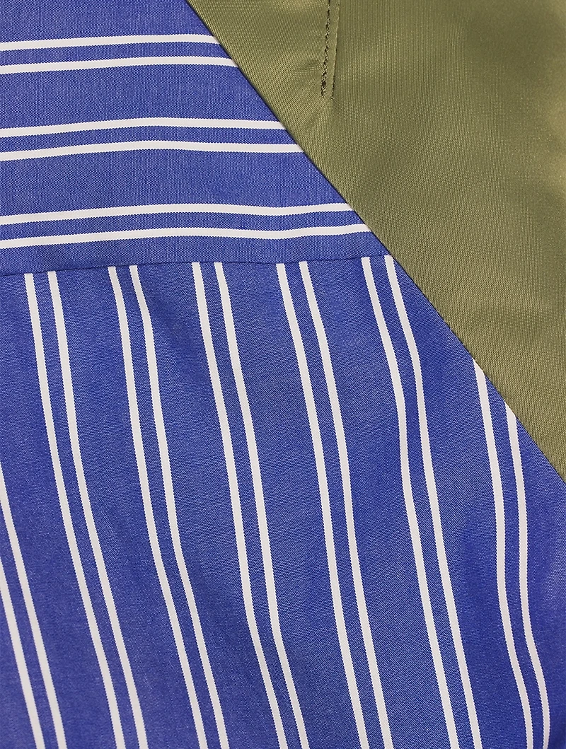Nylon Twill Mix Dress