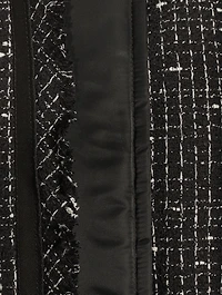 Tweed Mix Blouson Jacket