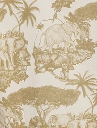 Boxy Shirt Pajama Set Loxodonta Print