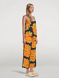 Cami Linen Lounge Set Tithonia Print