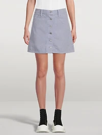 Fresh '90s Corduroy Button-Front Skirt