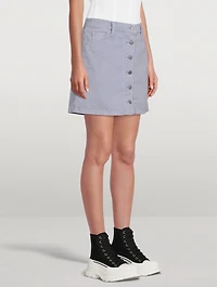 Fresh '90s Corduroy Button-Front Skirt