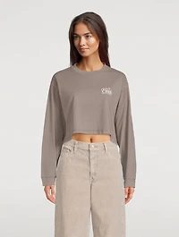 Fresh Reese Graphic Long Sleeve Crop Top