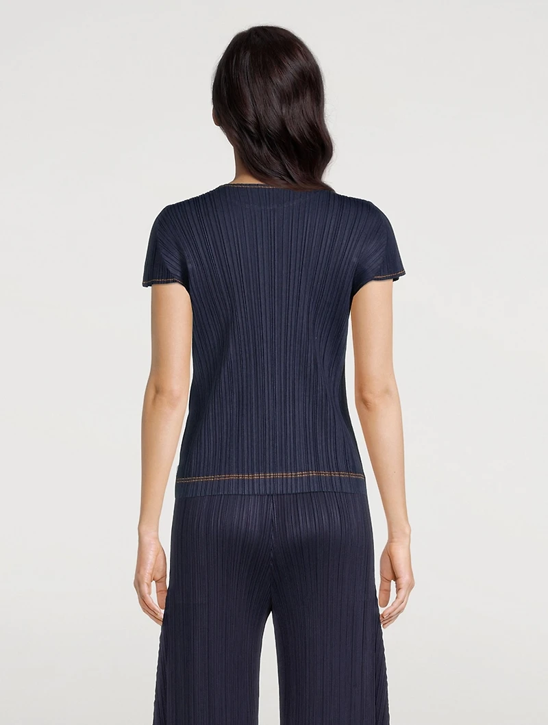 Ramie Denim Top
