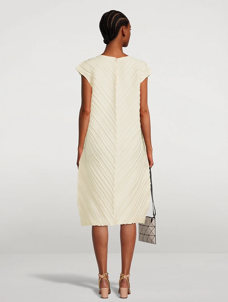 Herringbone Pleats Dress