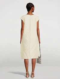 Herringbone Pleats Dress