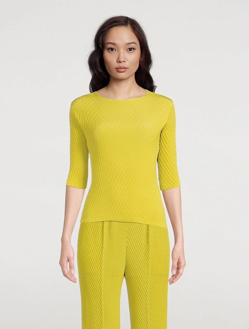 Rhombus Pleats Top