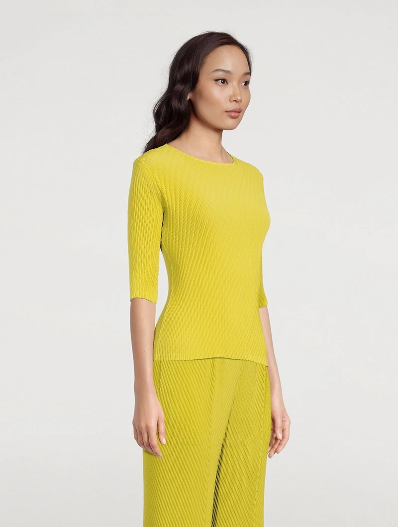 Rhombus Pleats Top