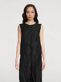 Herringbone Pleats Top