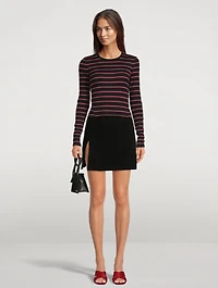 The Essential Rib Top Stripe Print