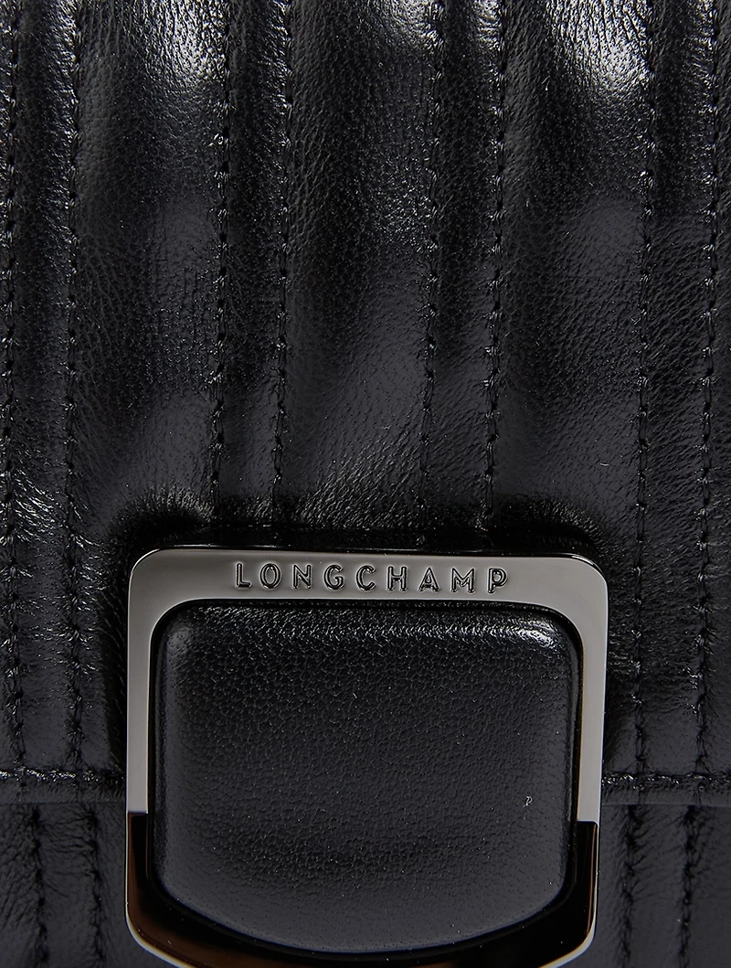 Brioche Quilted Leather Chain Wallet