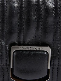 Brioche Quilted Leather Chain Wallet
