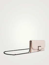 Brioche Quilted Leather Chain Wallet