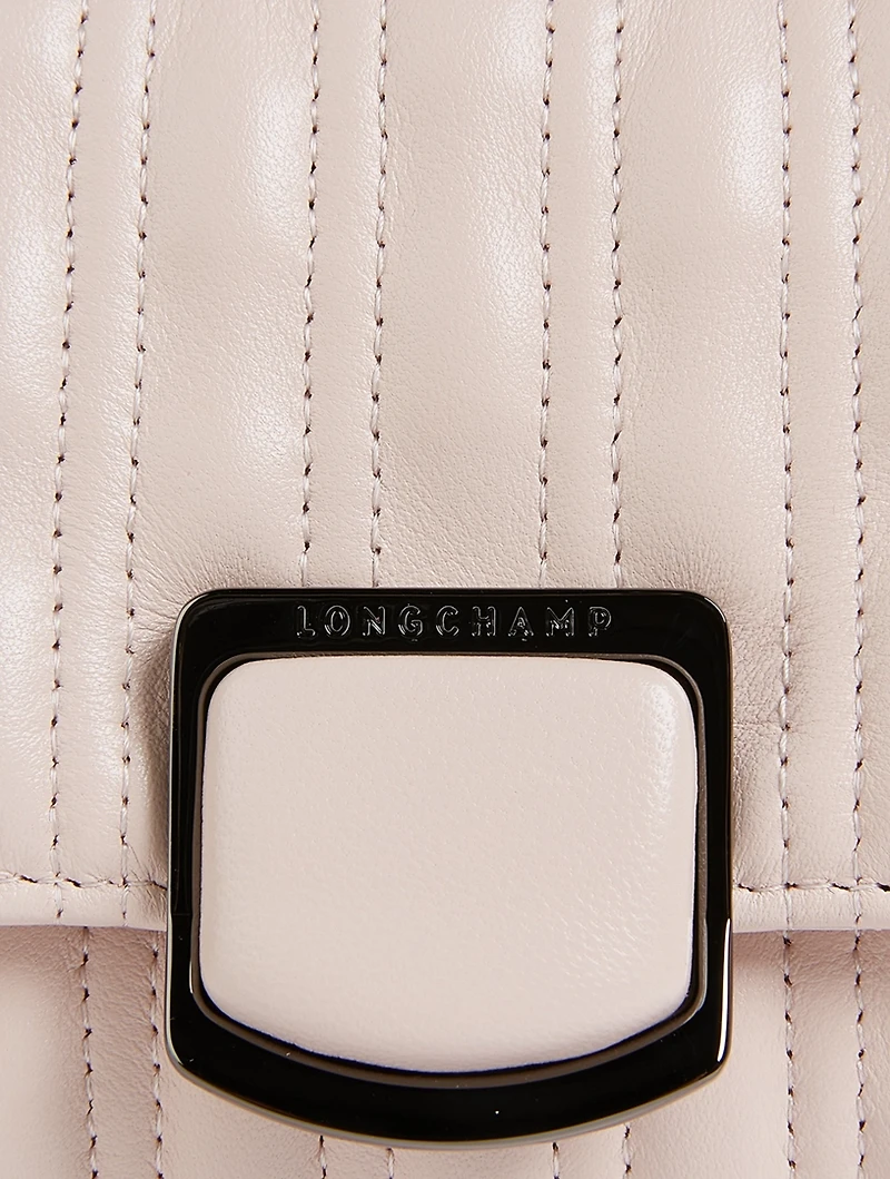 Brioche Quilted Leather Chain Wallet