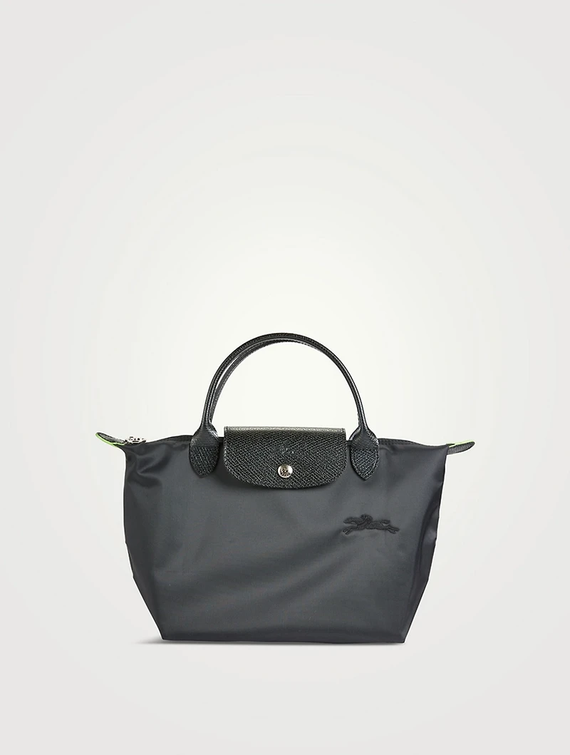 Small Le Pliage Green Top Handle Bag