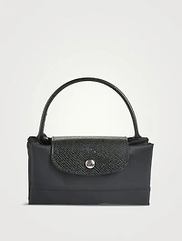 Small Le Pliage Green Top Handle Bag