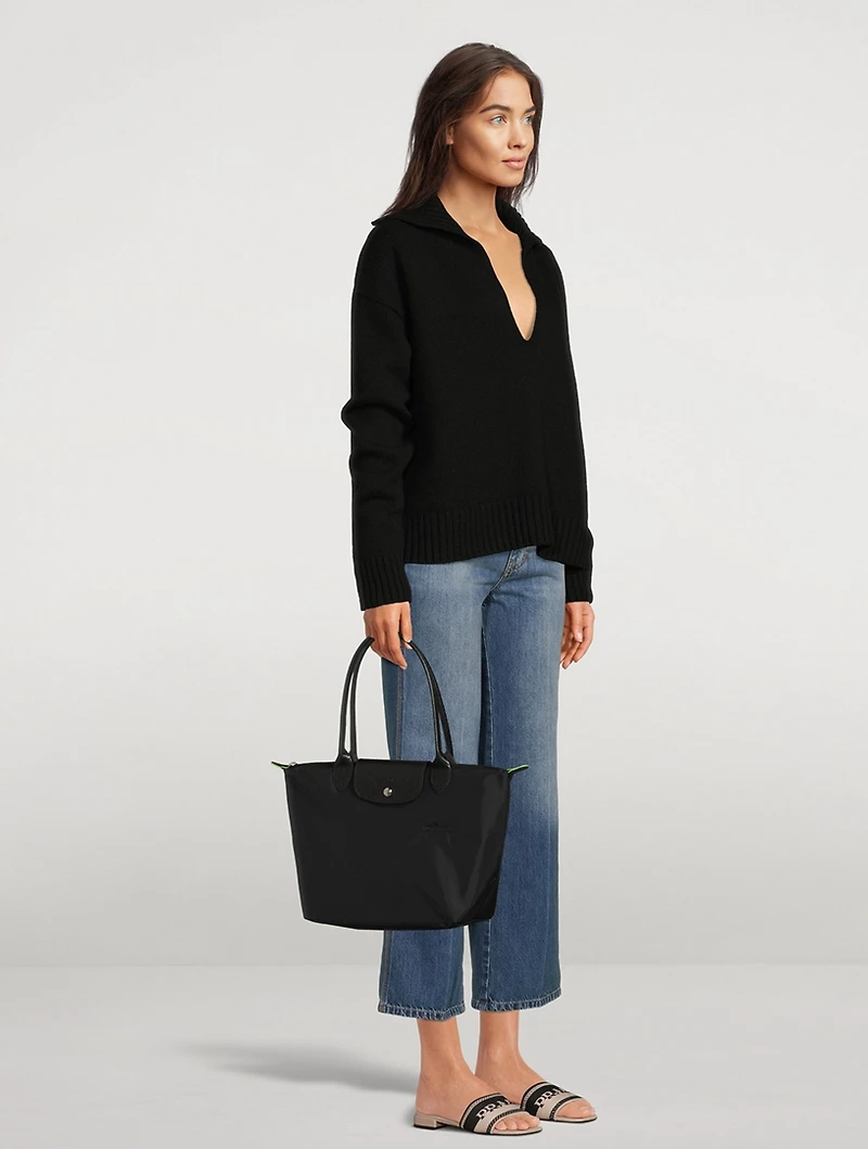 Small Le Pliage Green Shoulder Bag