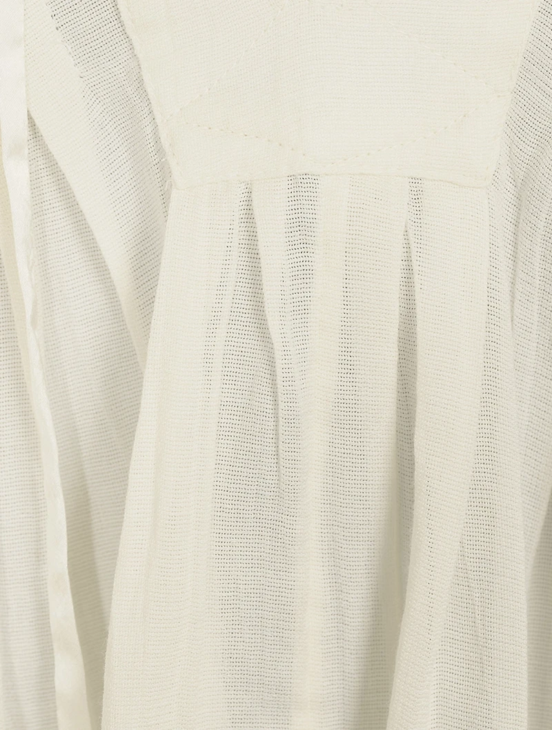 Sachi Lace-Up Peasant Blouse