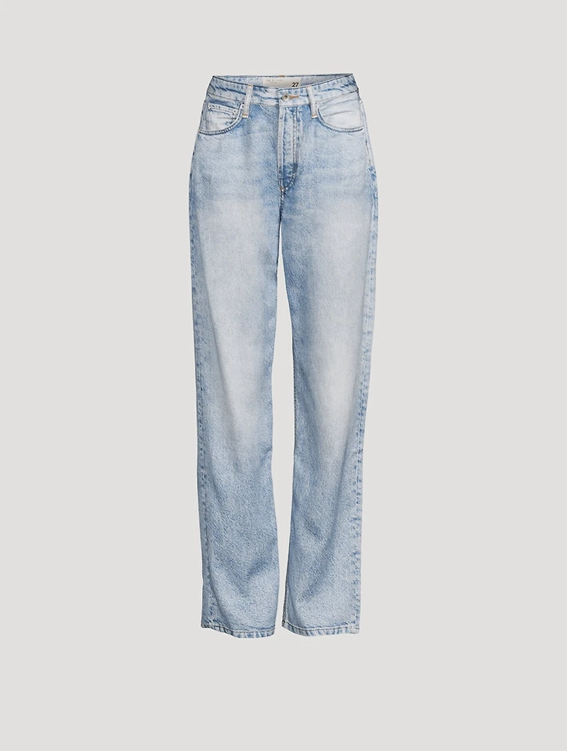 Alex Liquid Miramar High-Waisted Straight-Leg Jeans