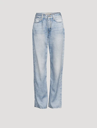 Alex Liquid Miramar High-Waisted Straight-Leg Jeans