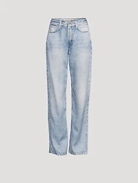 Alex Liquid Miramar High-Waisted Straight-Leg Jeans