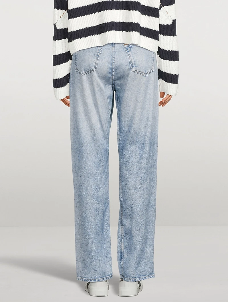Alex Liquid Miramar High-Waisted Straight-Leg Jeans
