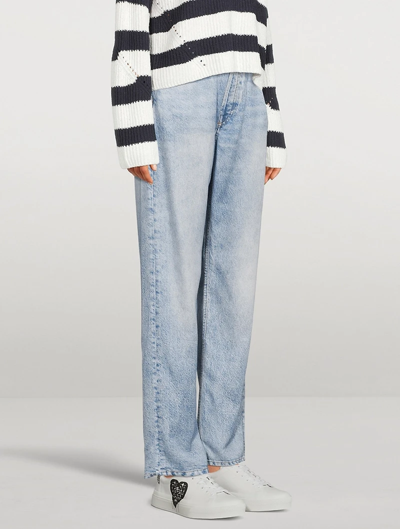 Alex Liquid Miramar High-Waisted Straight-Leg Jeans