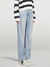 Alex Liquid Miramar High-Waisted Straight-Leg Jeans