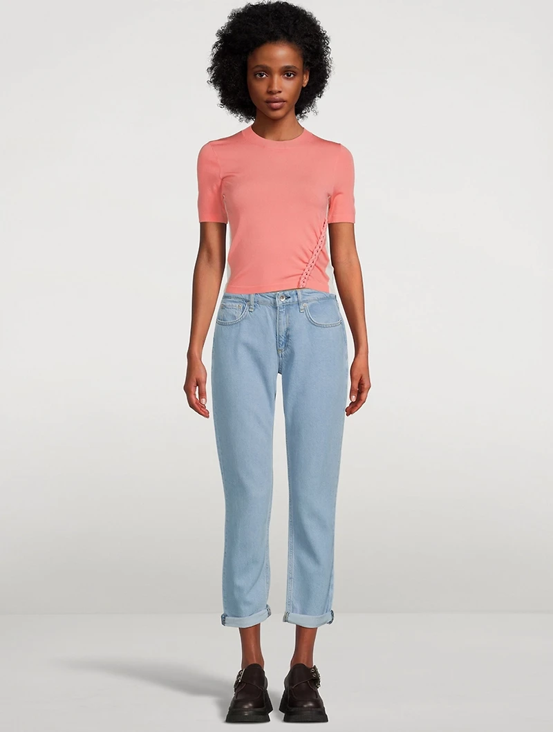 Dre Low-Rise Slim Boyfriend Jeans