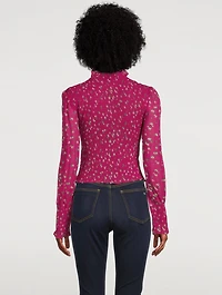 Kayden Smocked Blouse Floral Print