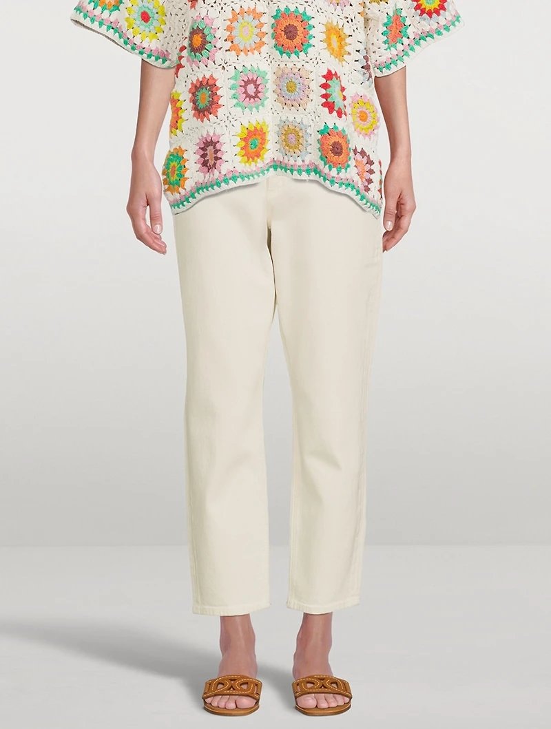 Nina High-Waisted Ankle Cigarette Jeans