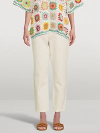 Nina High-Waisted Ankle Cigarette Jeans