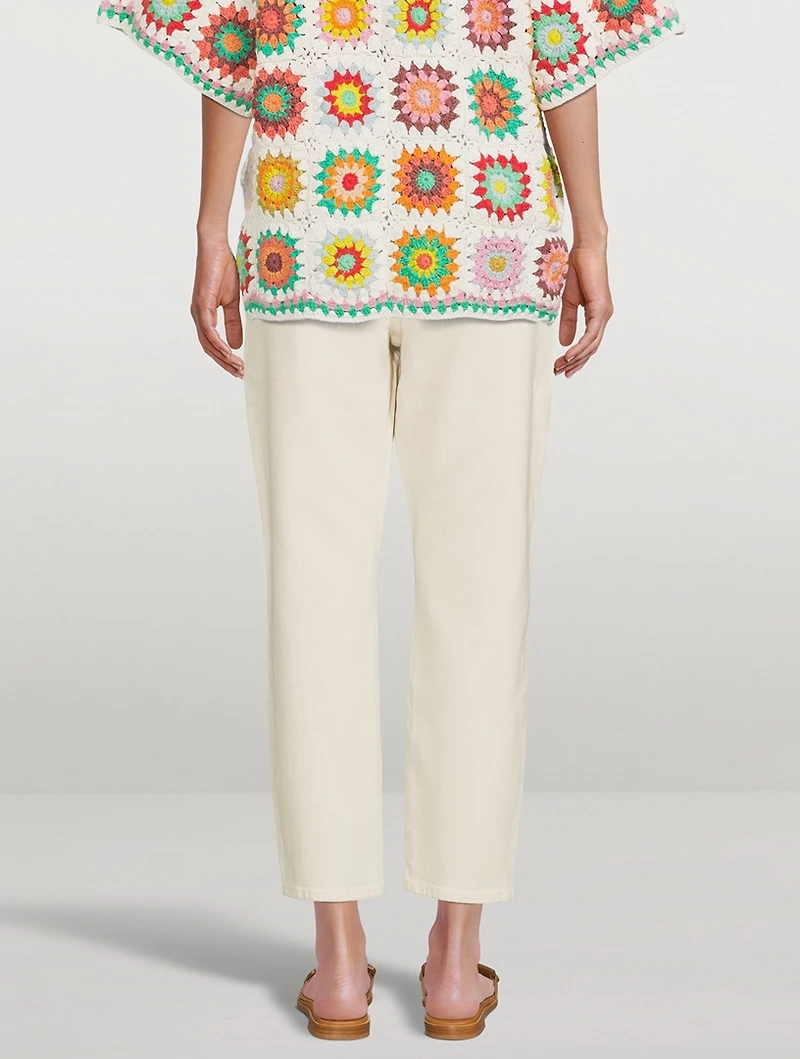 Nina High-Waisted Ankle Cigarette Jeans