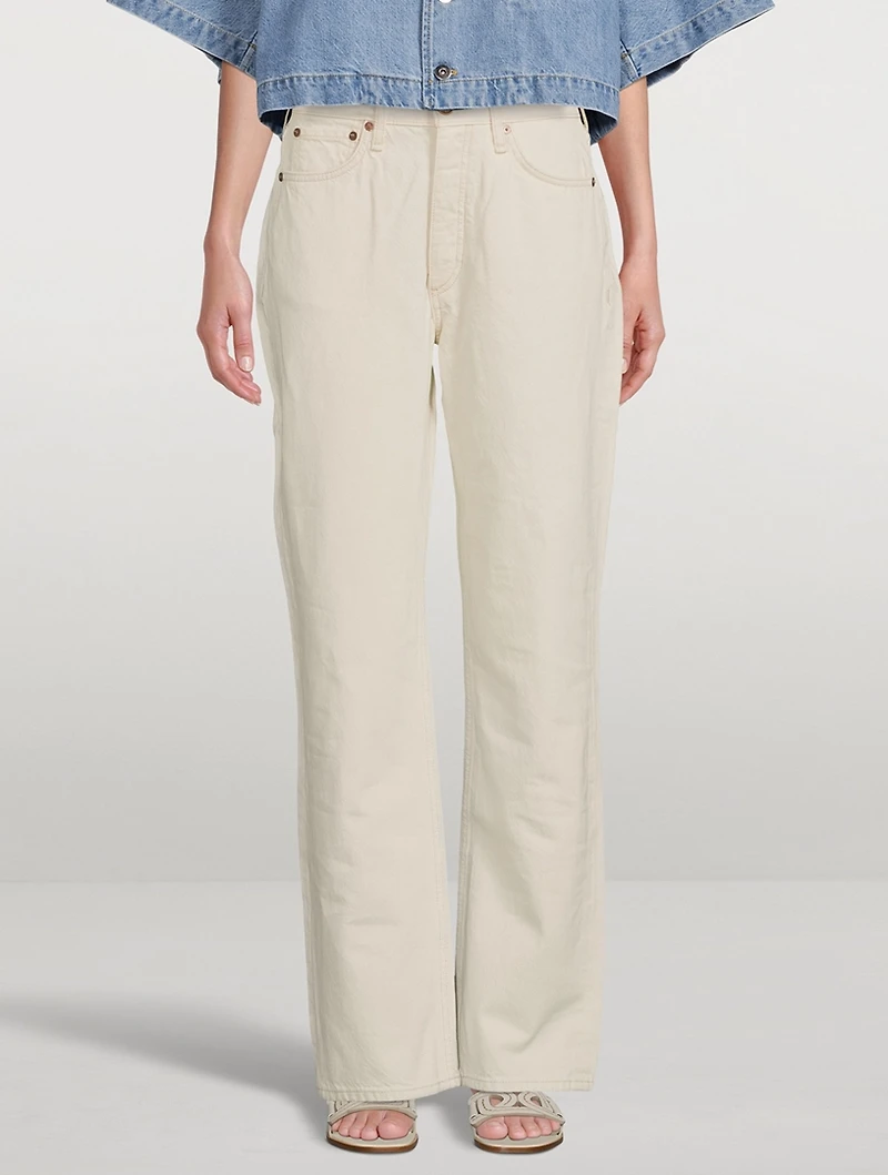 Alex High-Waisted Straight-Leg Jeans