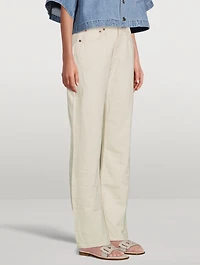 Alex High-Waisted Straight-Leg Jeans