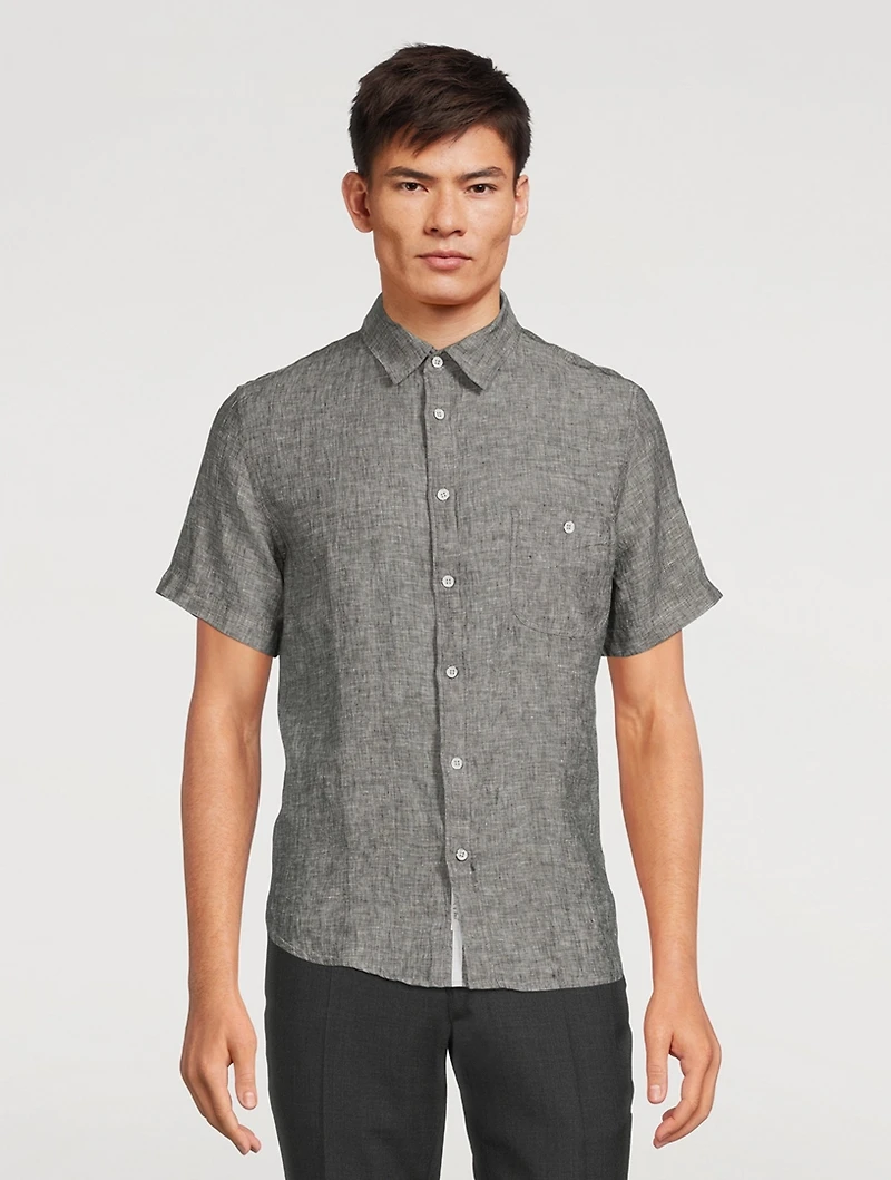 Gus Linen Short-Sleeve Shirt