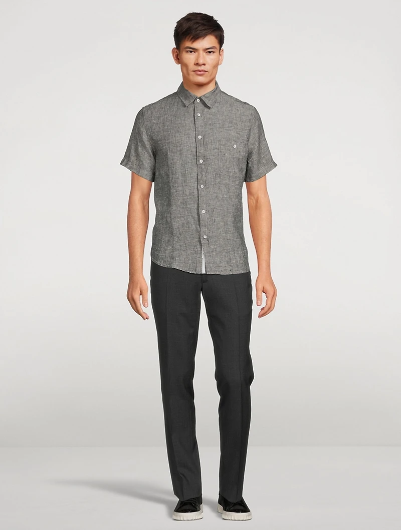 Gus Linen Short-Sleeve Shirt