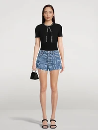 Bite Denim Shorts AWNY Print