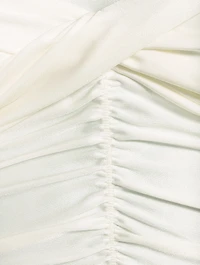 Ruched Mockneck Top