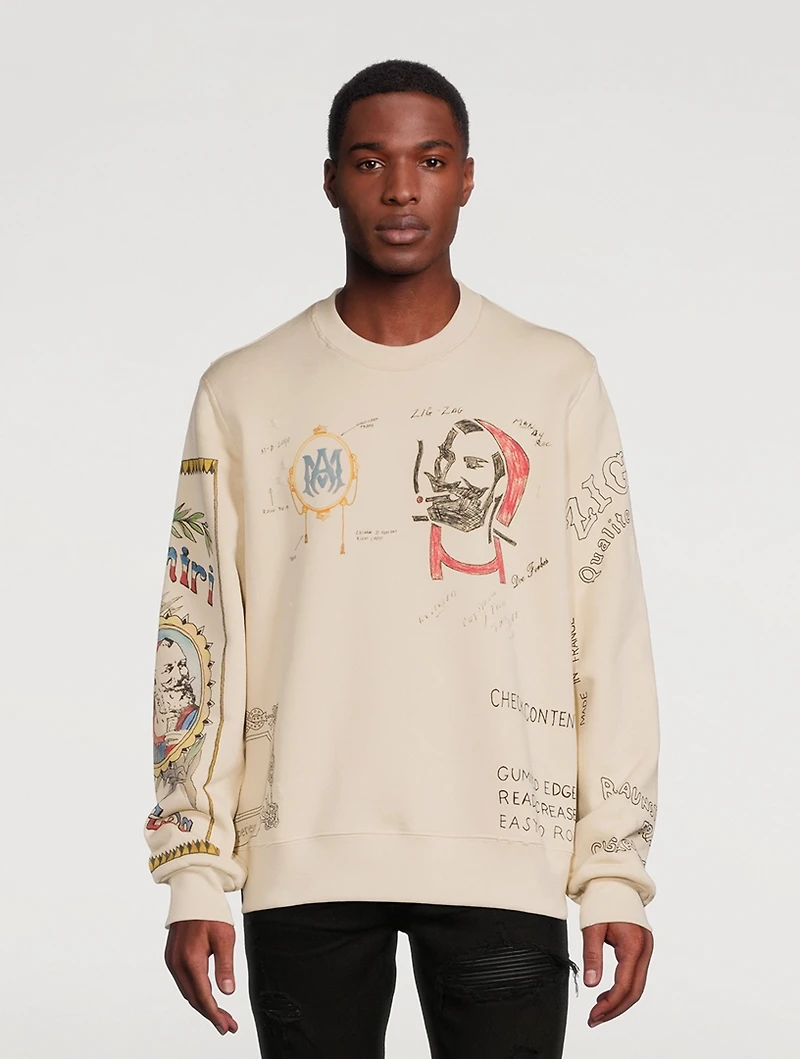 Zig-Zag Sketch Sweatshirt